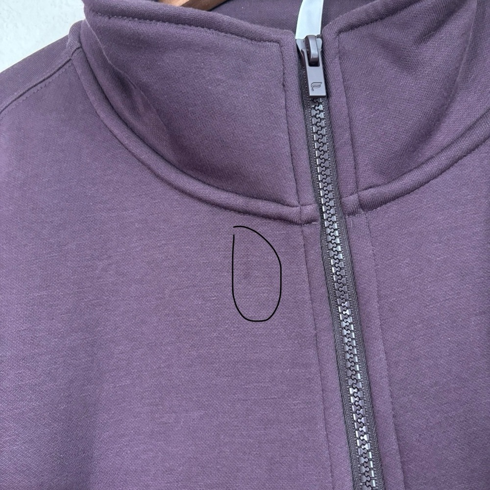 Fabletics Deep Plum Half-Zip Pullover Sweatshirt … - image 16
